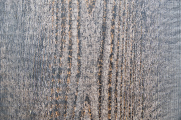 Background from old wood texture. Softwood boards. Annual rings and cuts from branches (knots) Beautiful, natural pattern. Summer, sunny day.