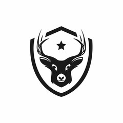 Antler / Hunting logo design vector illustration