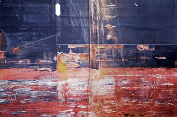 Abstract view of a ship's side
