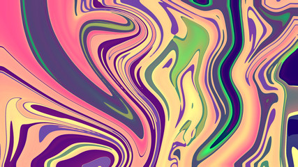 Colorful liquid marble art