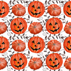 Watercolor background drawing  Cheerful Holiday Halloween