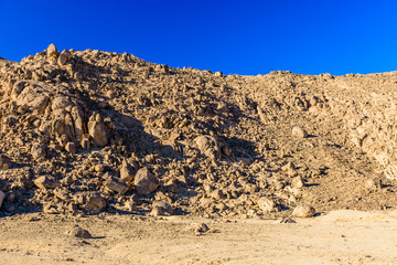 Mountains in Arabian desert not far from the Hurghada city, Egypt