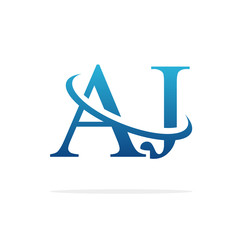 AJ Creative logo design vector art