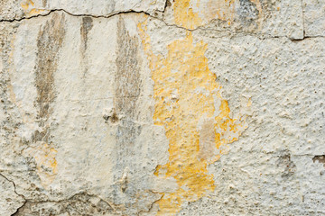 Texture of a concrete wall with cracks and scratches which can be used as a background