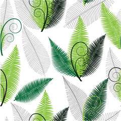 fern leaf seamless pattern