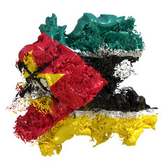 Mozambique flag liquid