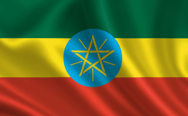 Image of the flag Ethiopia. Series 