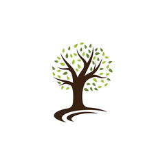 Tree icon logo template vector illustration design 