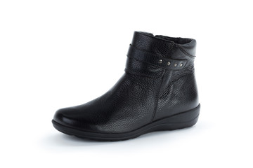 Woman ankle boots isolated on white background