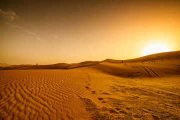 Desert, sunset in desert, desert in Dubai