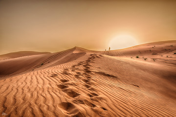 Desert, sunset in desert, desert in Dubai