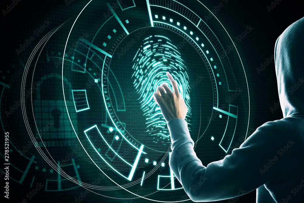 Poster hacking and id concept