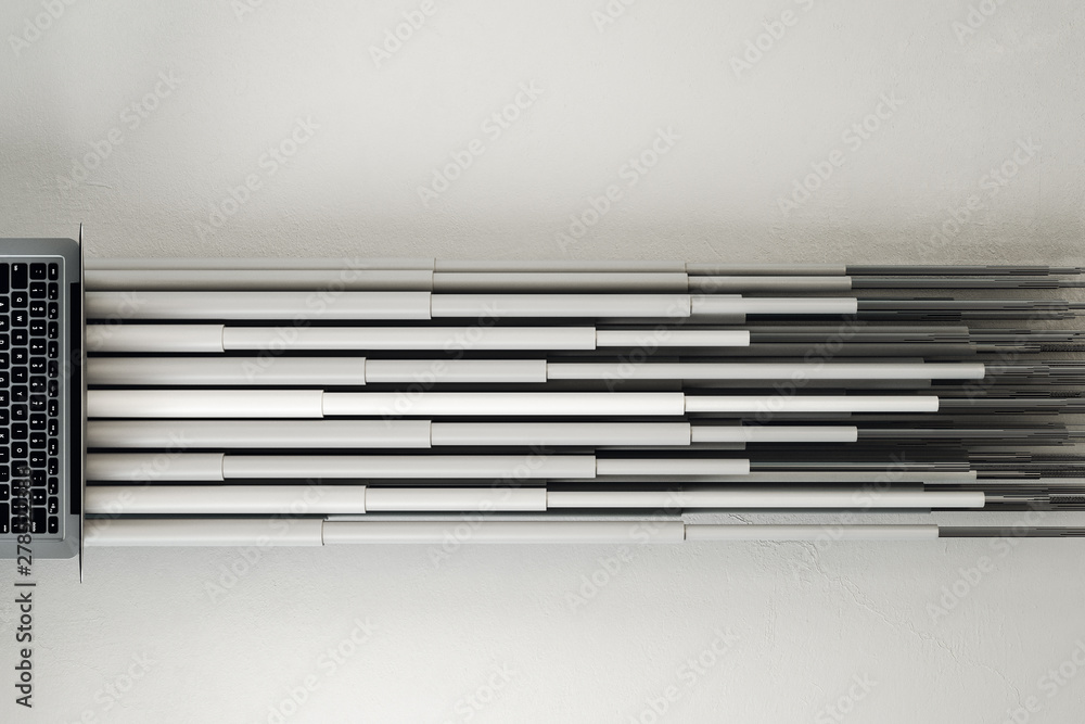 Poster Device  with gray connection lines