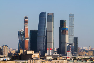 Urban Moscow city texture