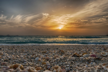 Obraz premium Sunset on the beach