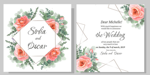 set of floral cards