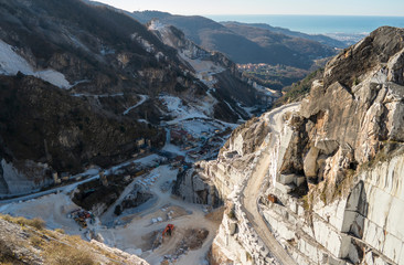 Carrara marble quarries, Tuscany, Italy