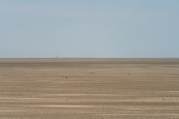 Langer einsamer Sandstrand