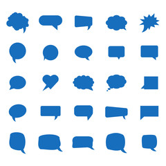 Speech bubble icons set. Vector illustration
