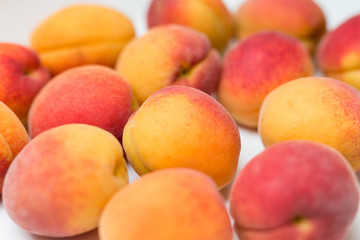 apricot on close up view. isolated