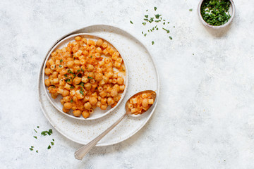 Ditalini pasta with chickpeas
