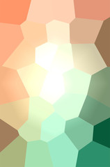 Abstract illustration of green, orange Giant Hexagon background