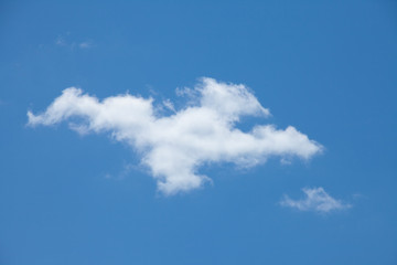 Beautiful sky with fluffy clouds