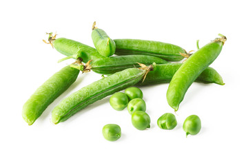 Fresh green peas