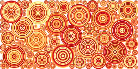Abstract Generative Art color distributed  circles dots background illustration