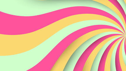 light shine comic style paper cut use color pastel. 