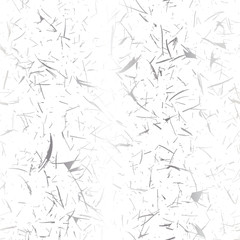 Silver shiny speckles on white background. Rice paper.  Grungy recycled speckled elements natural terrazzo camouflage textured surface seamless repeat vector pattern. Grunge, cement, concrete, Gravel.