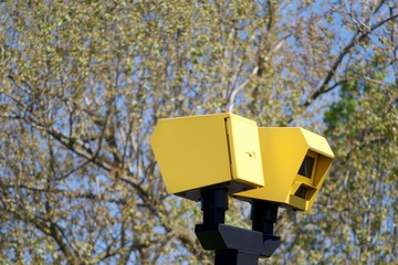 Speed camera on motorway