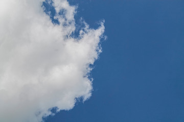 Obraz premium white clouds in the blue sky. background