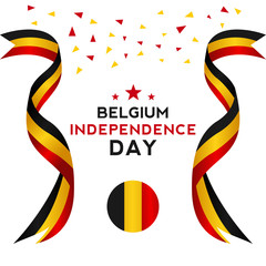 Belgium Independence Day Vector Design Template