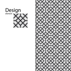 Traditional Arabic seamless geometric pattern for your design, laser cutting, stamping on leather, cardboard, paper. Interior design, graphic design. Drawing for sandblasting glass. Printing on fabric