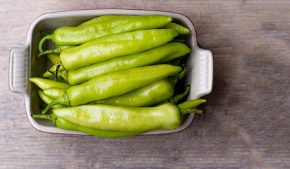 Sweet peppernew crop lies in the form baking.