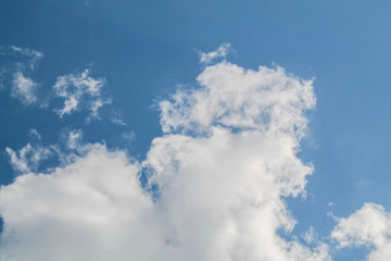 Obraz premium white clouds in the blue sky. background