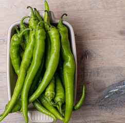 Hot pepper new crop lies in the form of bsking.