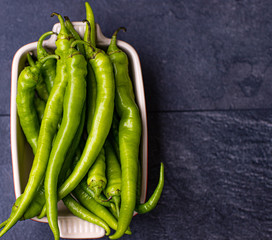 Hot pepper new crop lies in the form of bsking.