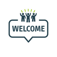 Speech bubble WELCOME Vector Illustration © Trueffelpix
