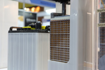 inside or  cross section of industrial battery