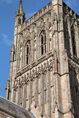 Tower of Cathedral Church; Worcester; England