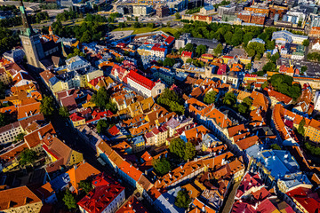 Tallinn in Estland aus der Luft