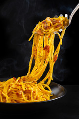   Italian food. Pasta Carbonara.