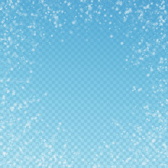 Beautiful snowfall Christmas background. Subtle fl