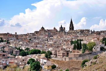 Obraz premium 스페인 톨레도의 유네스코 구시가지 전경(Historic old town of Toledo, Spain)