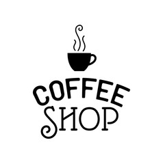 Beautiful retro Coffee Shop logo template vector