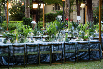 garden decoration for dinner
