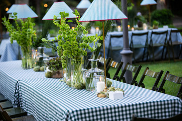 garden decoration for a party