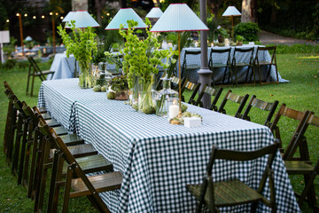 Fototapeta premium garden decoration for dinner